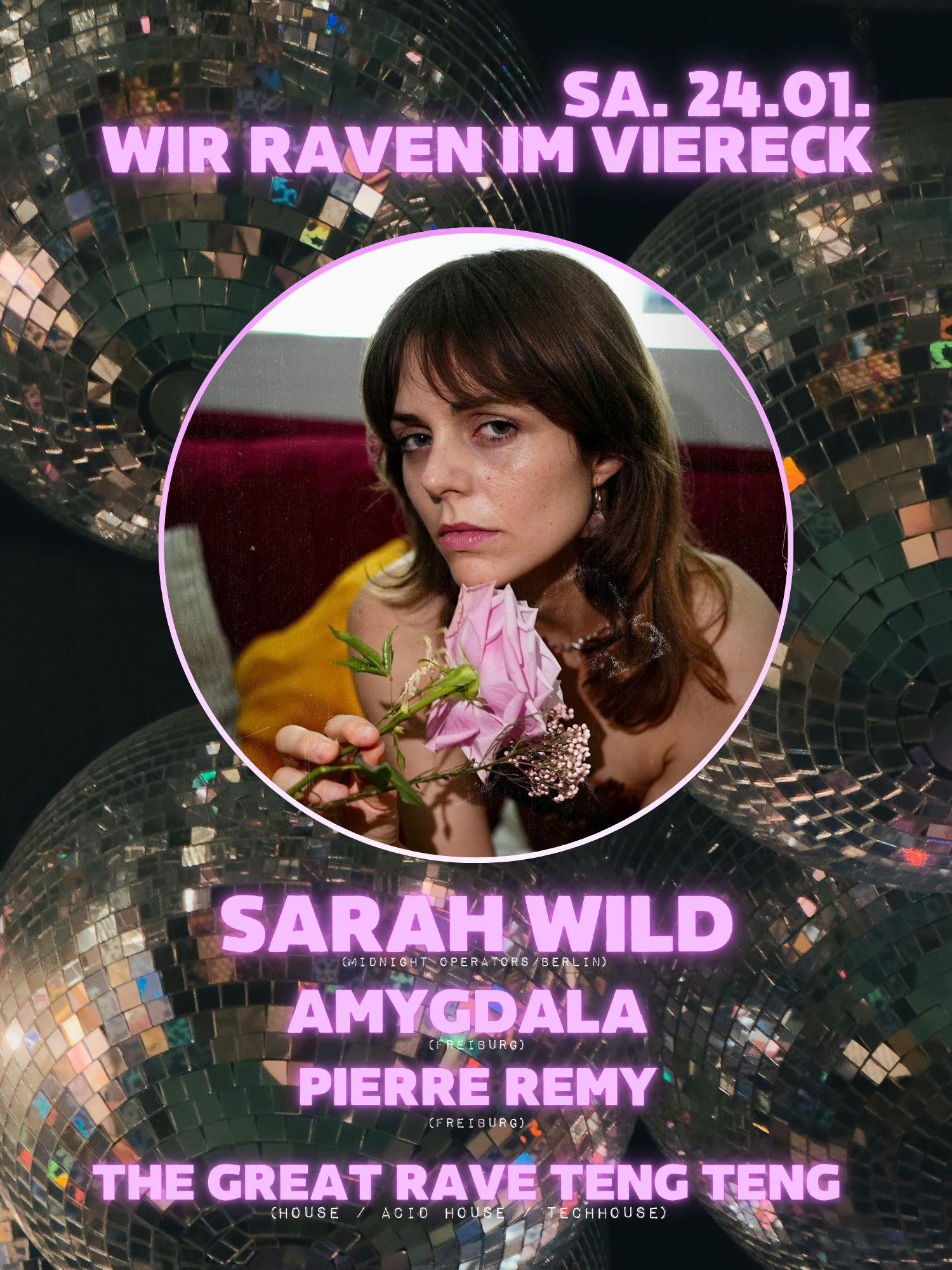 Veranstaltungsbild für WIR RAVEN IM VIERECK w./ SARAH WILD (Midnight Operators/Berlin)